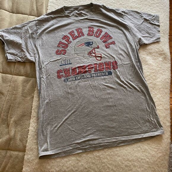 New England Patriots Superbowl Championship T-Shirt Size Large - Picture 1 of 5